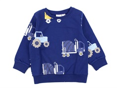 Name It estate blue landbrugsmaskiner sweatshirt